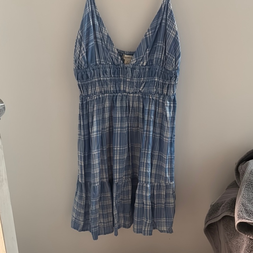 Aeropostale Blue Plaid Mini Dress